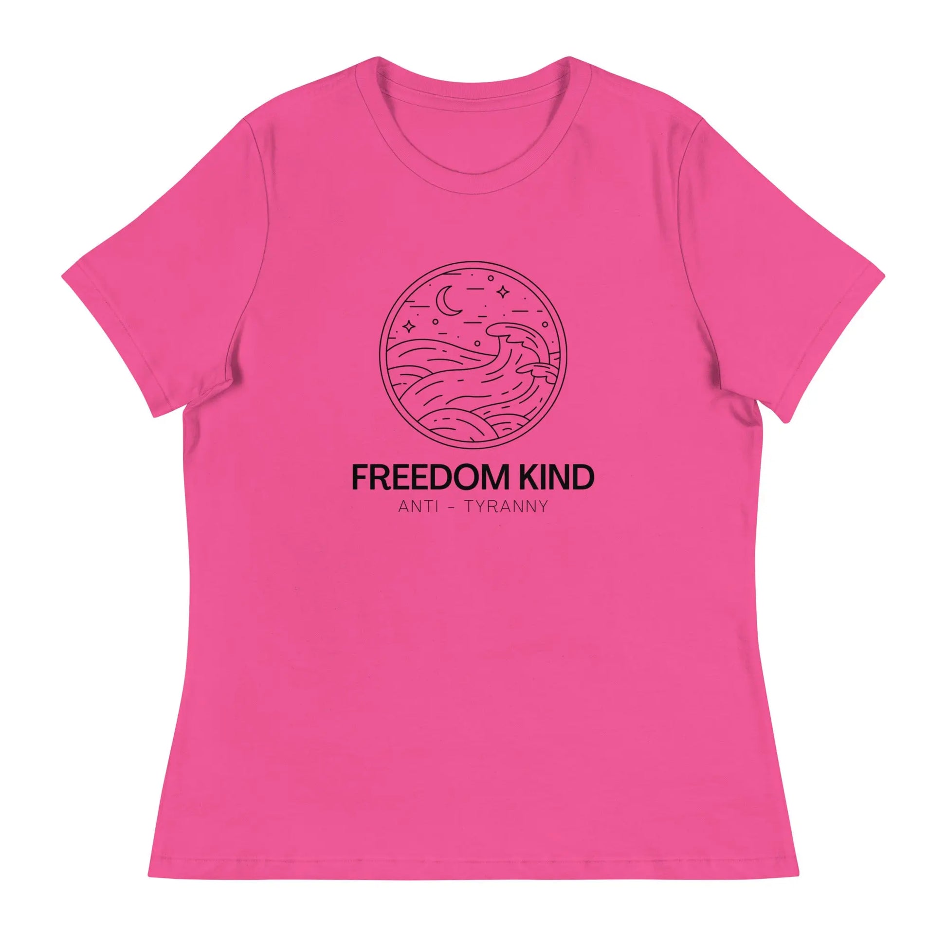Women's Relaxed T-Shirt: Night Seas | Freedom Kind Apparel - Image #6