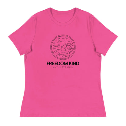 Women's Relaxed T-Shirt: Night Seas | Freedom Kind Apparel - Image #6