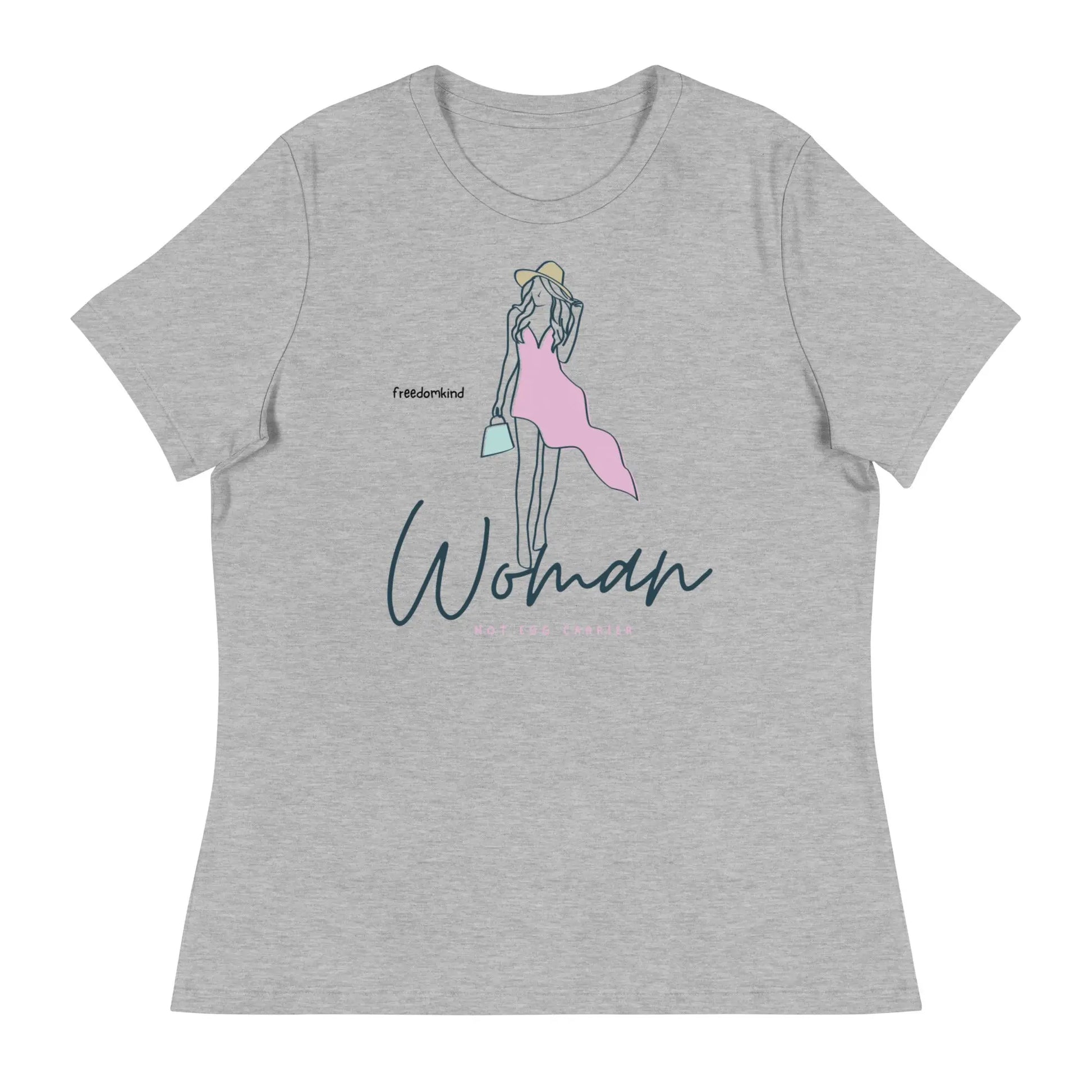 Women's Relaxed T-Shirt: 'Motherhood in Progress' | 'I'm Not Carrying an Egg, It's a Baby!' | Freedom Kind - Image #16