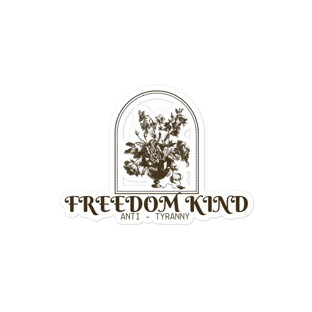 Women's Bubble-free Stickers: Anti-Tyranny Bouquet | Freedom Kind - Image #3