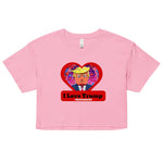 I love Trump 2 | Women’s crop top - Image #1