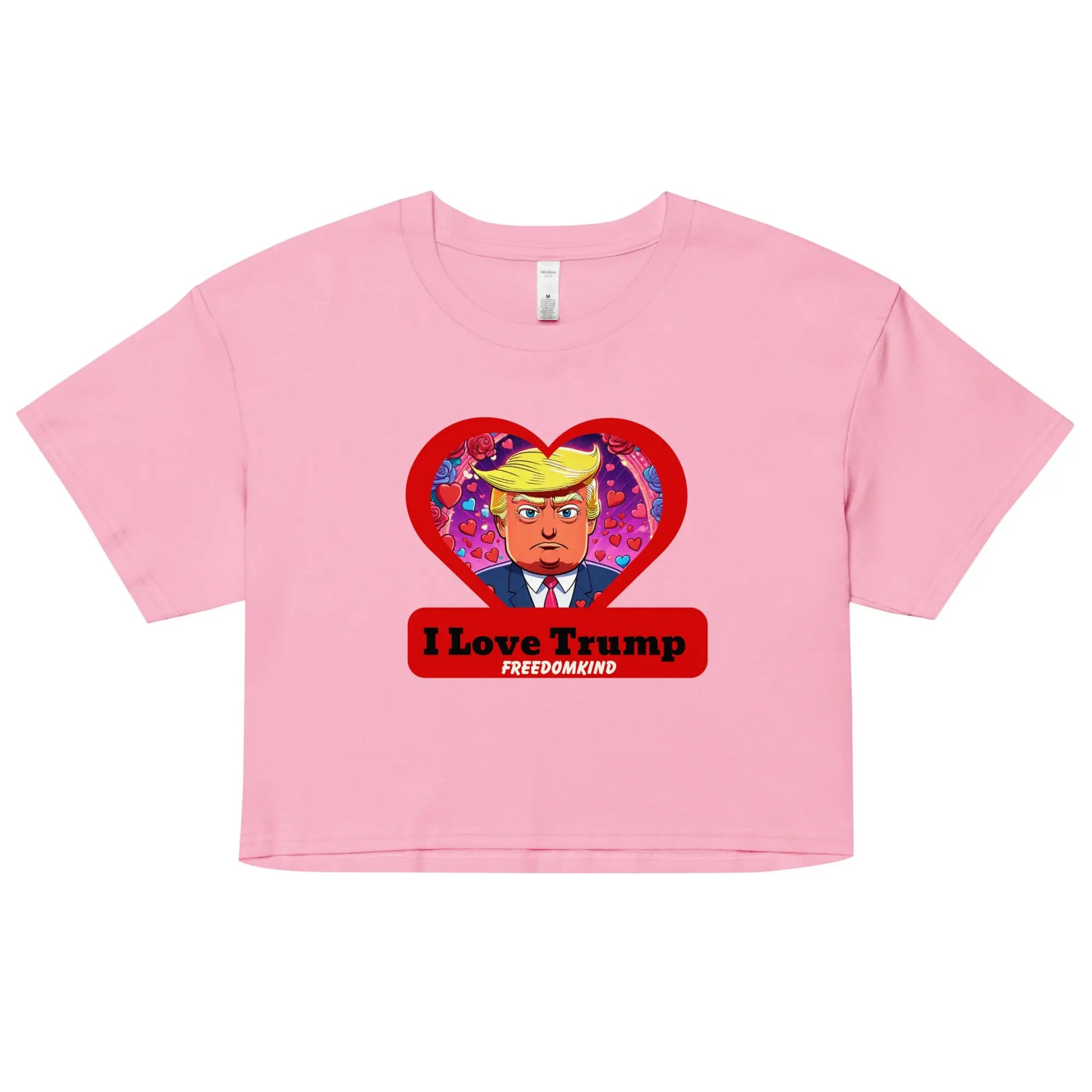 I love Trump 2 | Women’s crop top - Image #1