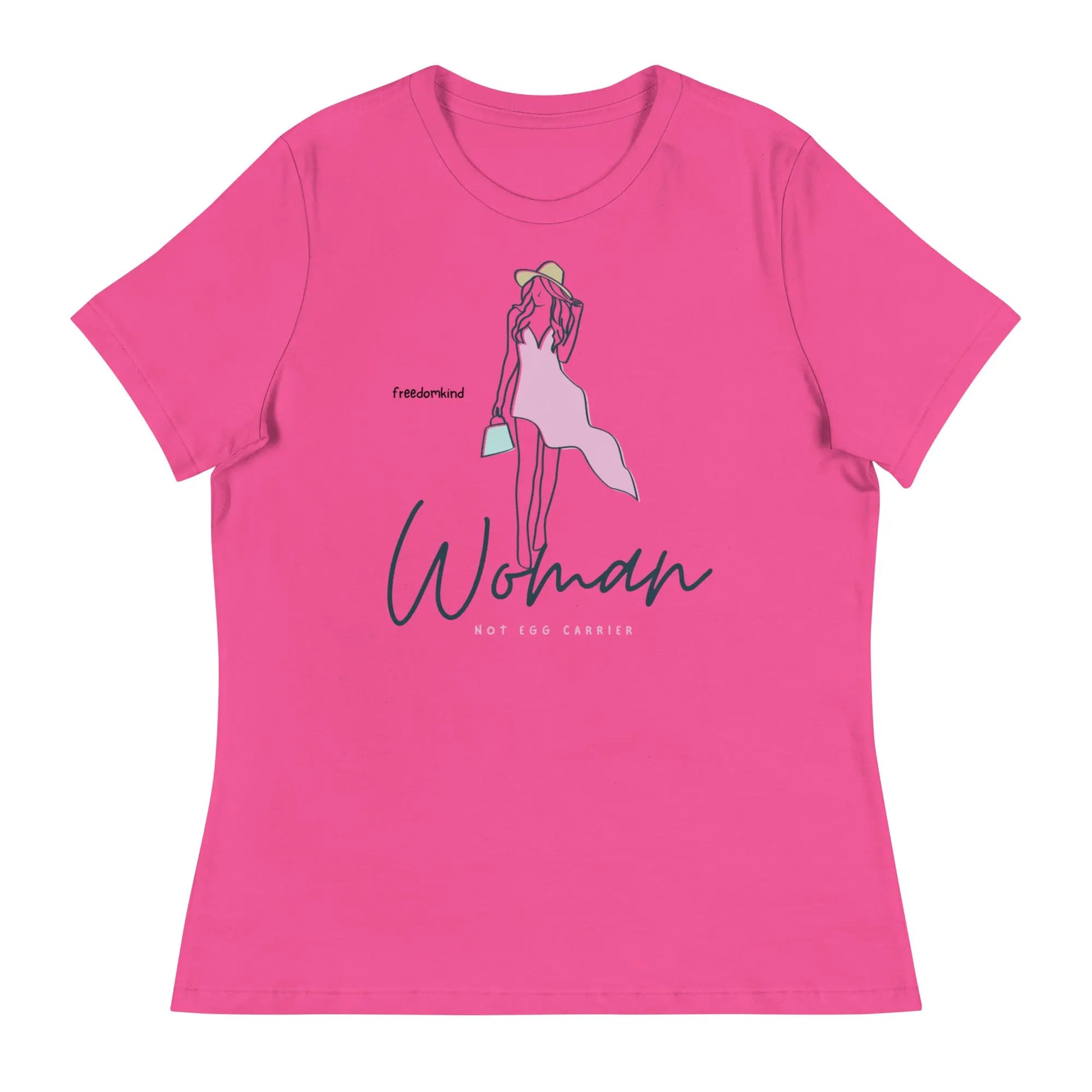 Women's Relaxed T-Shirt: 'Motherhood in Progress' | 'I'm Not Carrying an Egg, It's a Baby!' | Freedom Kind - Image #6