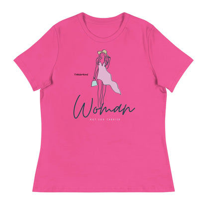 Women's Relaxed T-Shirt: 'Motherhood in Progress' | 'I'm Not Carrying an Egg, It's a Baby!' | Freedom Kind - Image #6