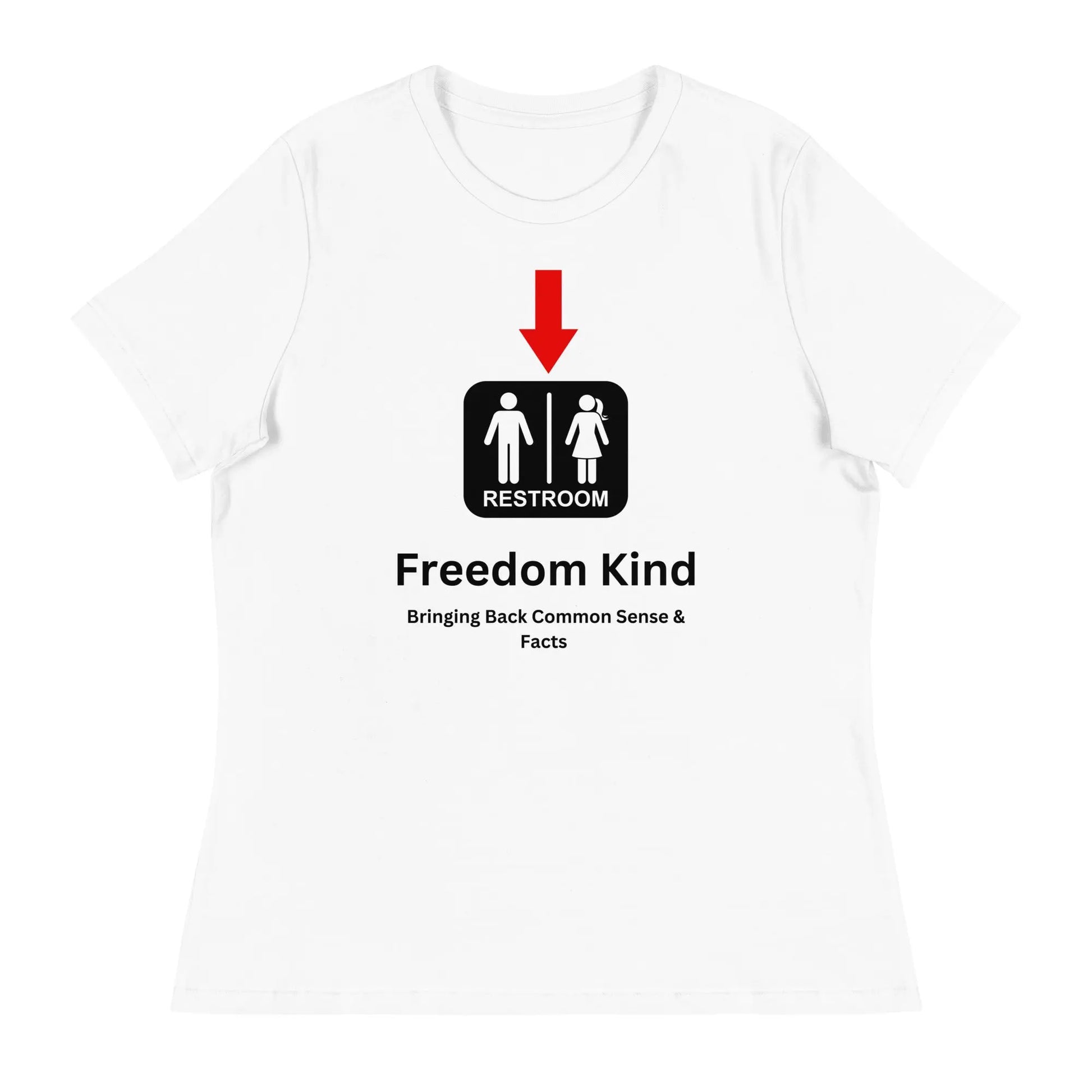 Just a Restroom Sign Women's Relaxed T-Shirt | Freedom Kind Apparel - Image #21