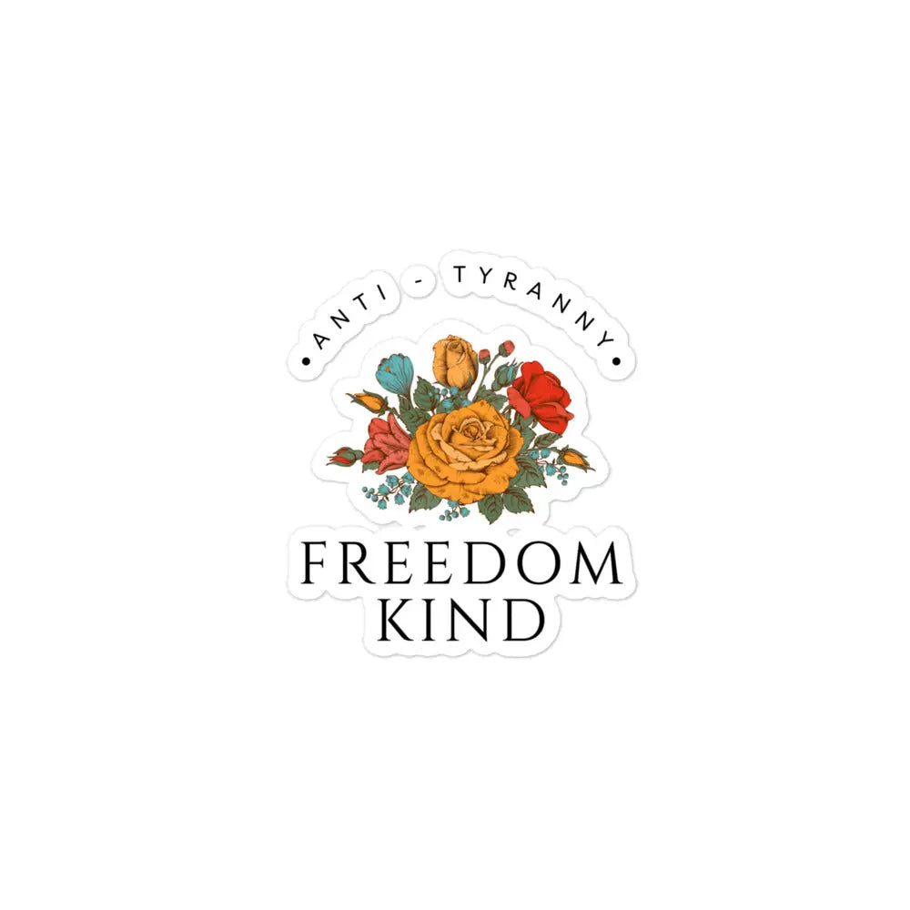 Freedom Kind Anti - Tyranny Spring Flowers Bubble-free stickers - Image #2