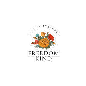 Freedom Kind Anti - Tyranny Spring Flowers Bubble-free stickers - Image #2