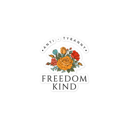 Freedom Kind Anti - Tyranny Spring Flowers Bubble-free stickers - Image #2