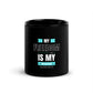Black Glossy Mug with 'Freedom Is My Weapon' | Freedom Kind - Image #1