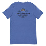 Freedom Kind Anti - Tyranny Liberty Bell American Flag Logo T-shirt - Image #5