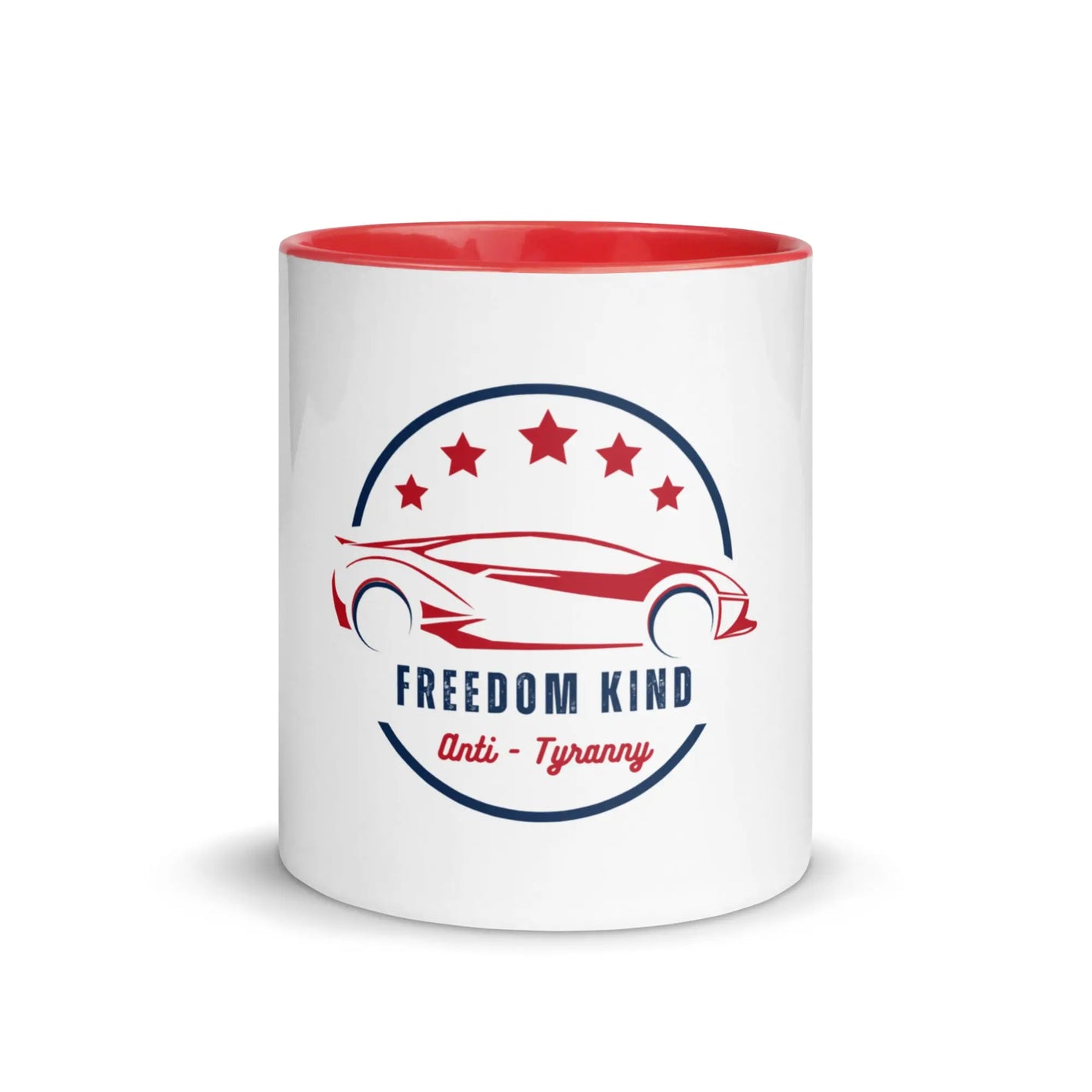 Freedom Kind Anti - Tyranny Racing Sports Car Mug with Color Inside - Image #1