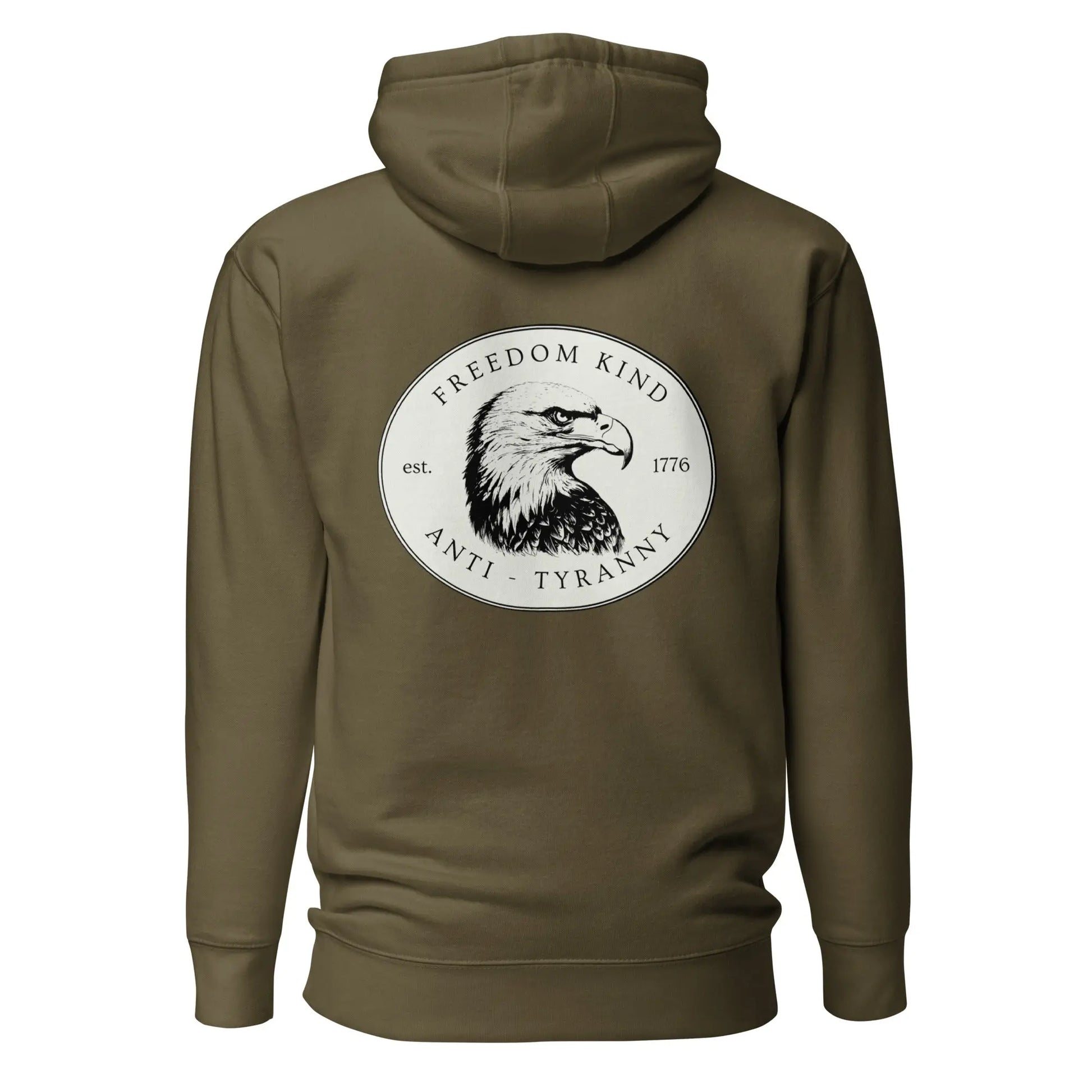 Freedom Kind Bald Eagle Logo Hoodie - Image #1