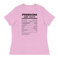 FK Food Label Women's Relaxed T-Shirt | Freedom Kind Apparel - Image #17