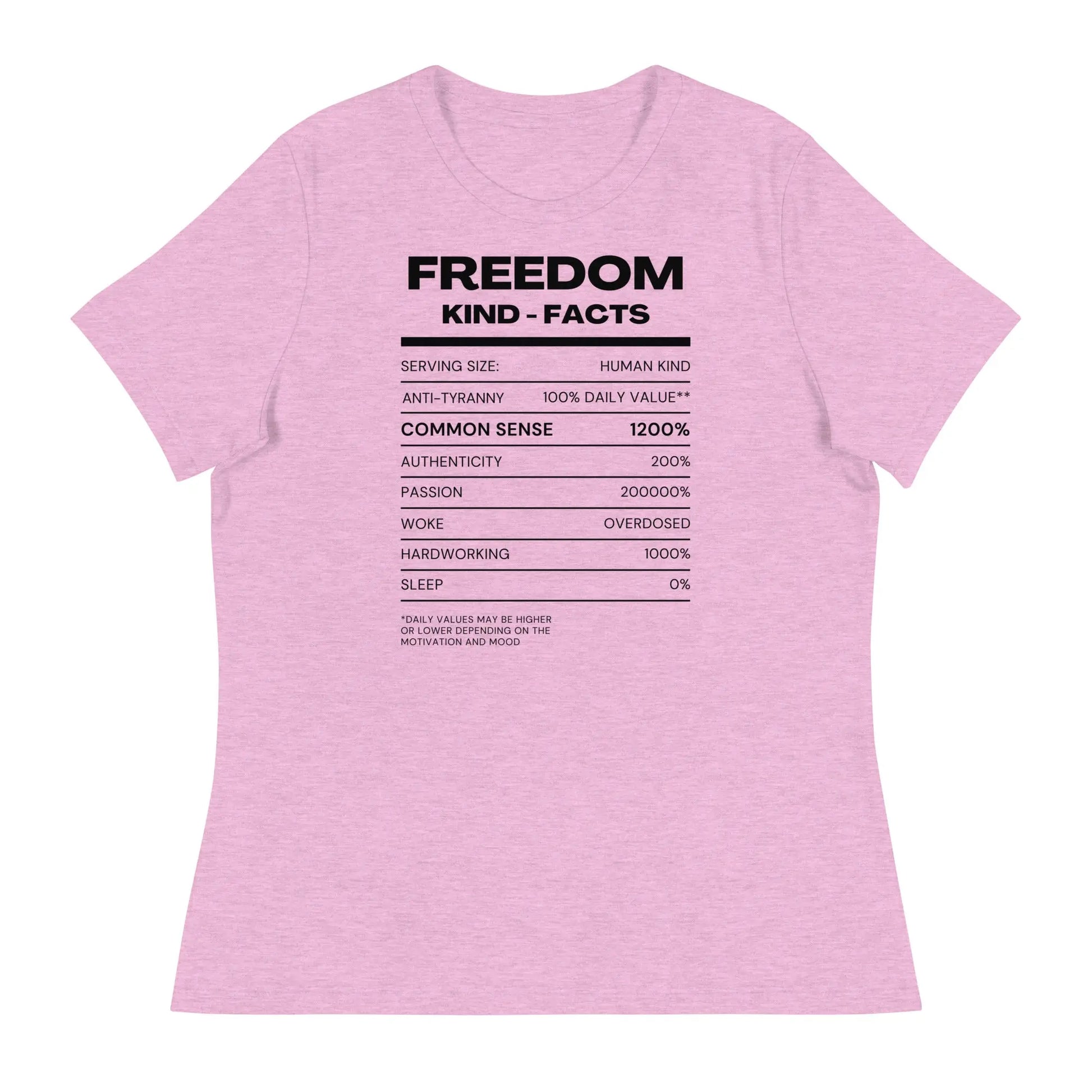 FK Food Label Women's Relaxed T-Shirt | Freedom Kind Apparel - Image #17