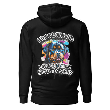 Love Rotties, Hate Tyranny | Men's Hoodie - Image #3