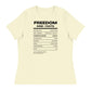 FK Food Label Women's Relaxed T-Shirt | Freedom Kind Apparel - Image #23