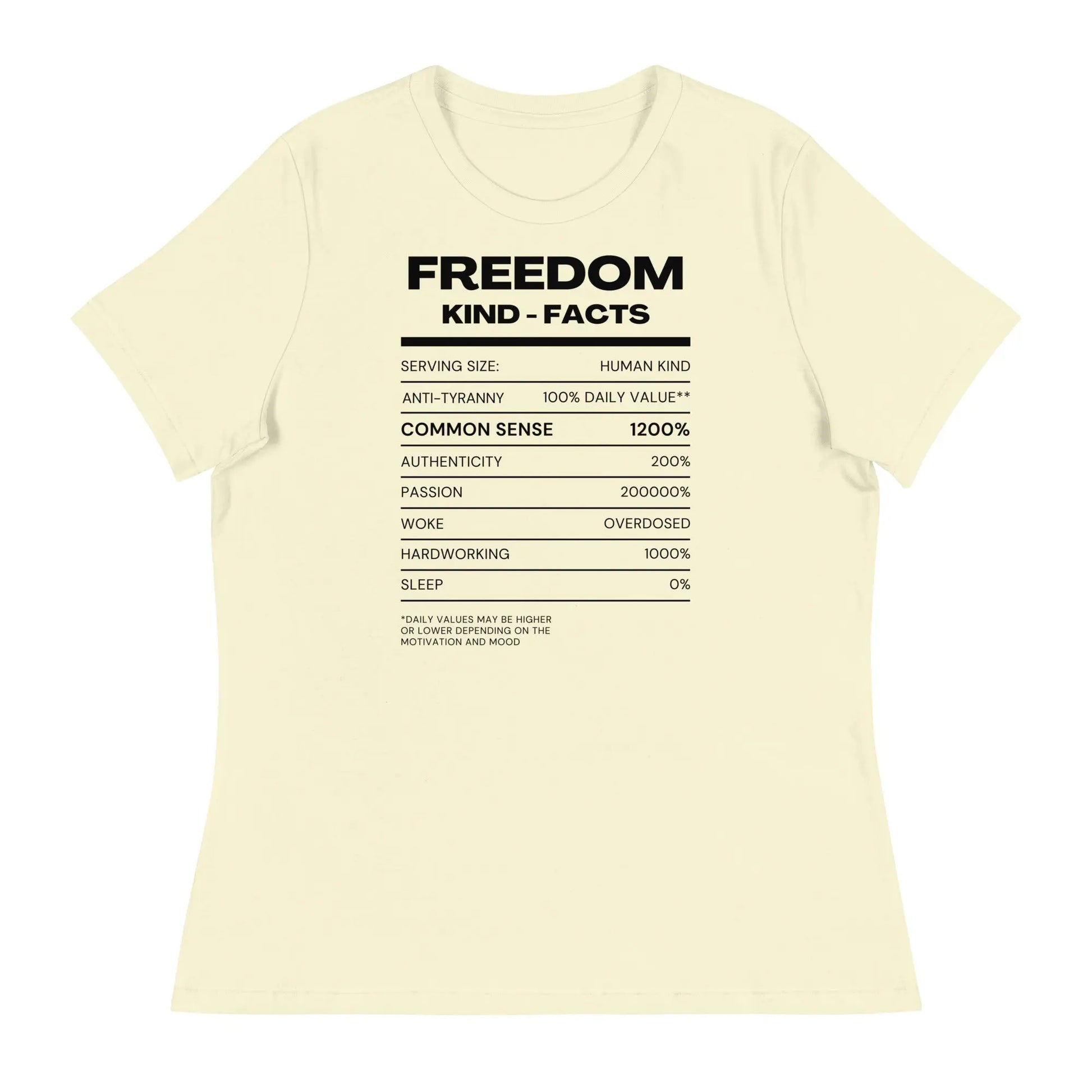 FK Food Label Women's Relaxed T-Shirt | Freedom Kind Apparel - Image #23