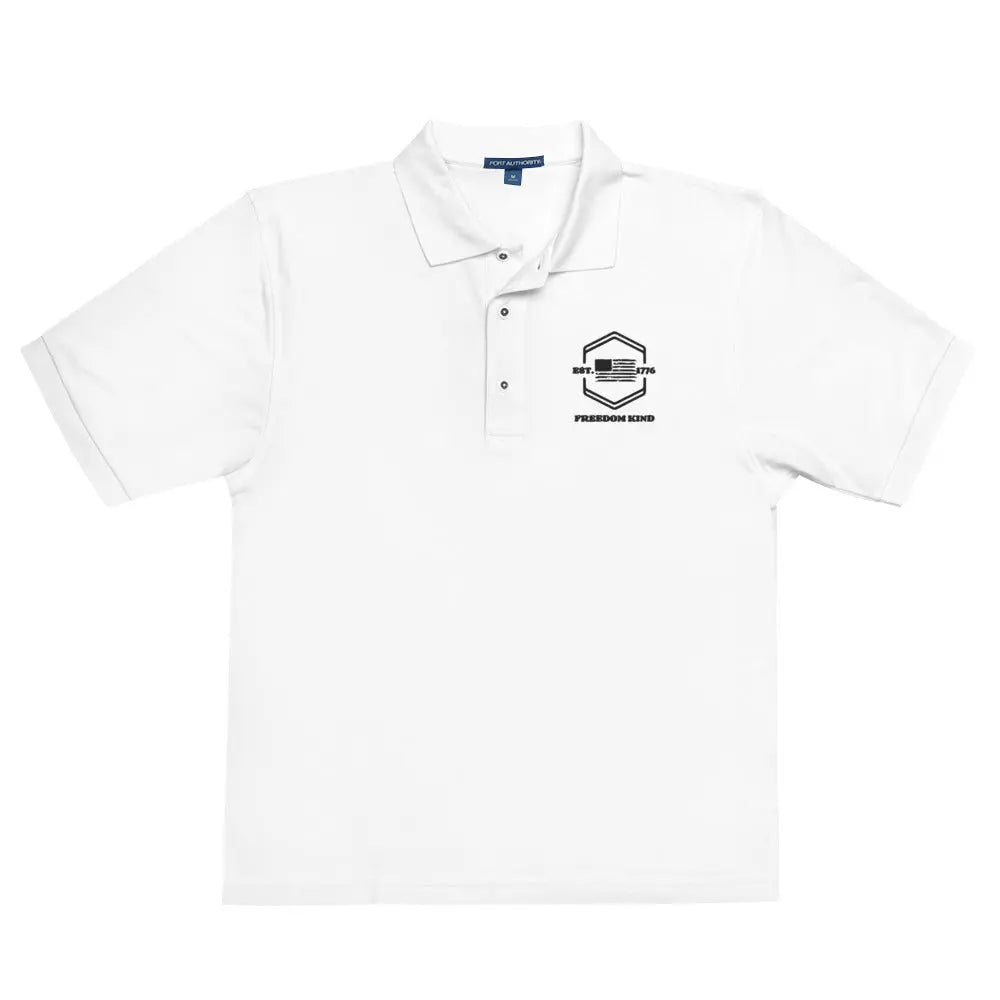 Men's Premium Polo: 1776 American Flag Design | Freedom Kind - Image #4