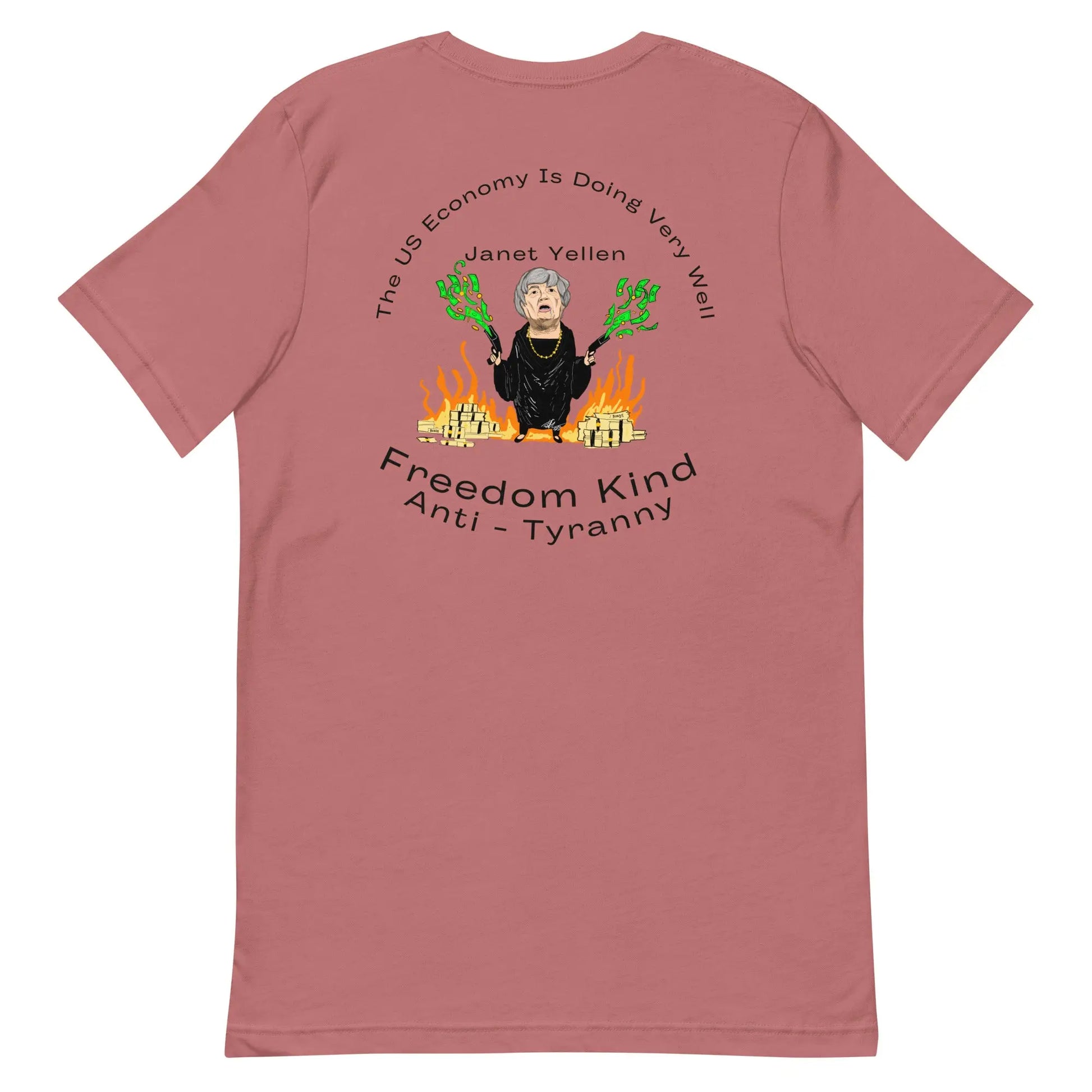 The US Economy Is Doing Very Well." - Janet Yellen | Men's T-shirt - Image #11