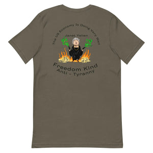The US Economy Is Doing Very Well." - Janet Yellen | Men's T-shirt - Image #5