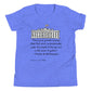 Youth Short Sleeve T-Shirt with Charles de Montesquieu Quote | Freedom Kind Apparel - Image #1