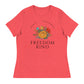 Freedom Kind Anti - Tyranny Spring Flowers Women's Relaxed T-Shirt - Image #2