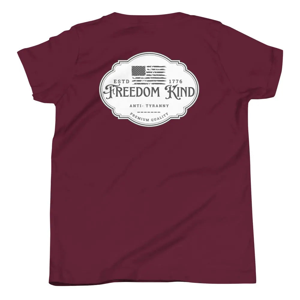 Anti-Tyranny 'Premium Quality' Youth Short Sleeve T-Shirt | Freedom Kind Apparel - Image #8