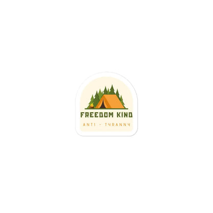 Anti-Tyranny Camping Bubble-free Stickers | Freedom Kind - Image #2