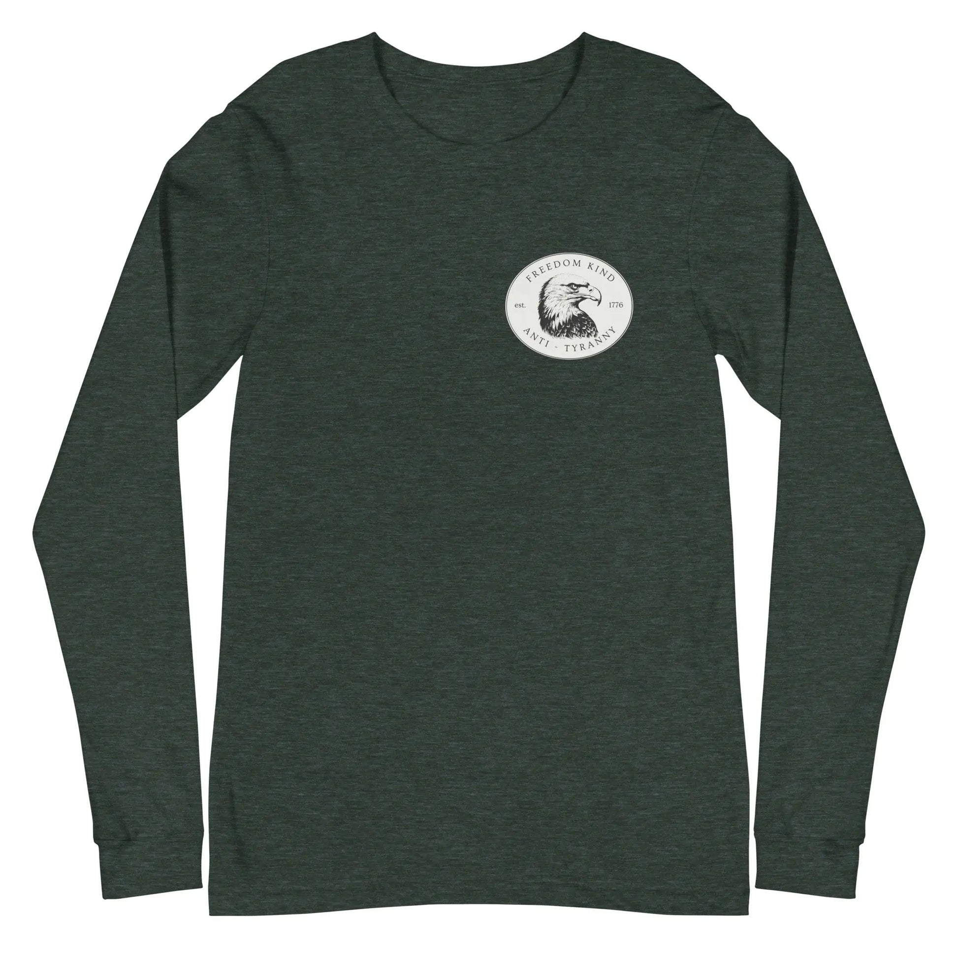 Freedom Kind Bald Eagle Logo Long Sleeve Tee - Image #10