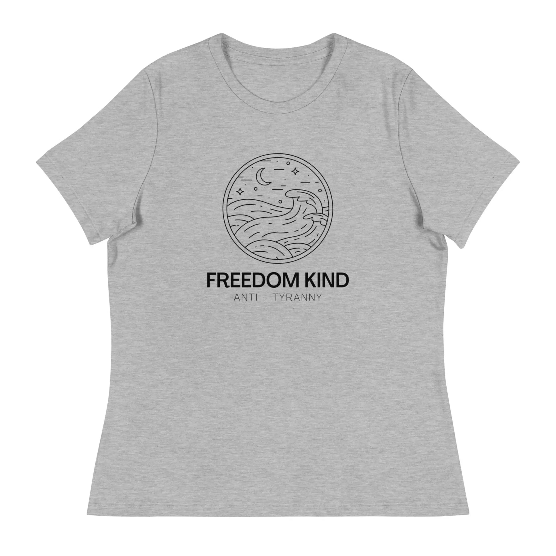Women's Relaxed T-Shirt: Night Seas | Freedom Kind Apparel - Image #16