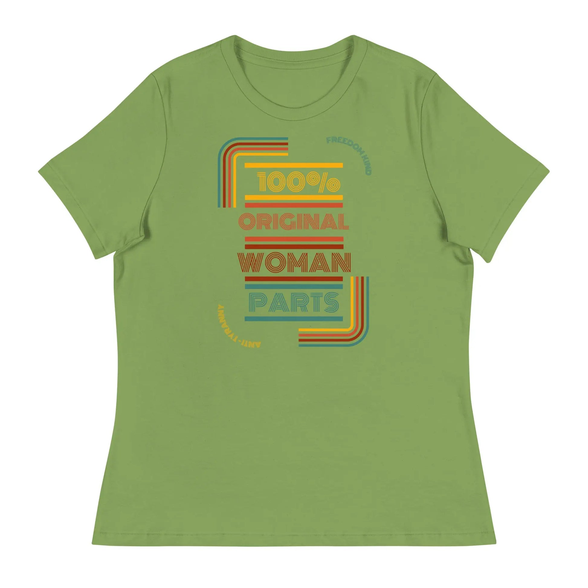 100% Original Woman Parts Women's Relaxed T-Shirt | Freedom Kind Apparel - Image #4