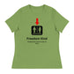 Just a Restroom Sign Women's Relaxed T-Shirt | Freedom Kind Apparel - Image #1