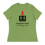 Just a Restroom Sign Women's Relaxed T-Shirt | Freedom Kind Apparel - Image #1