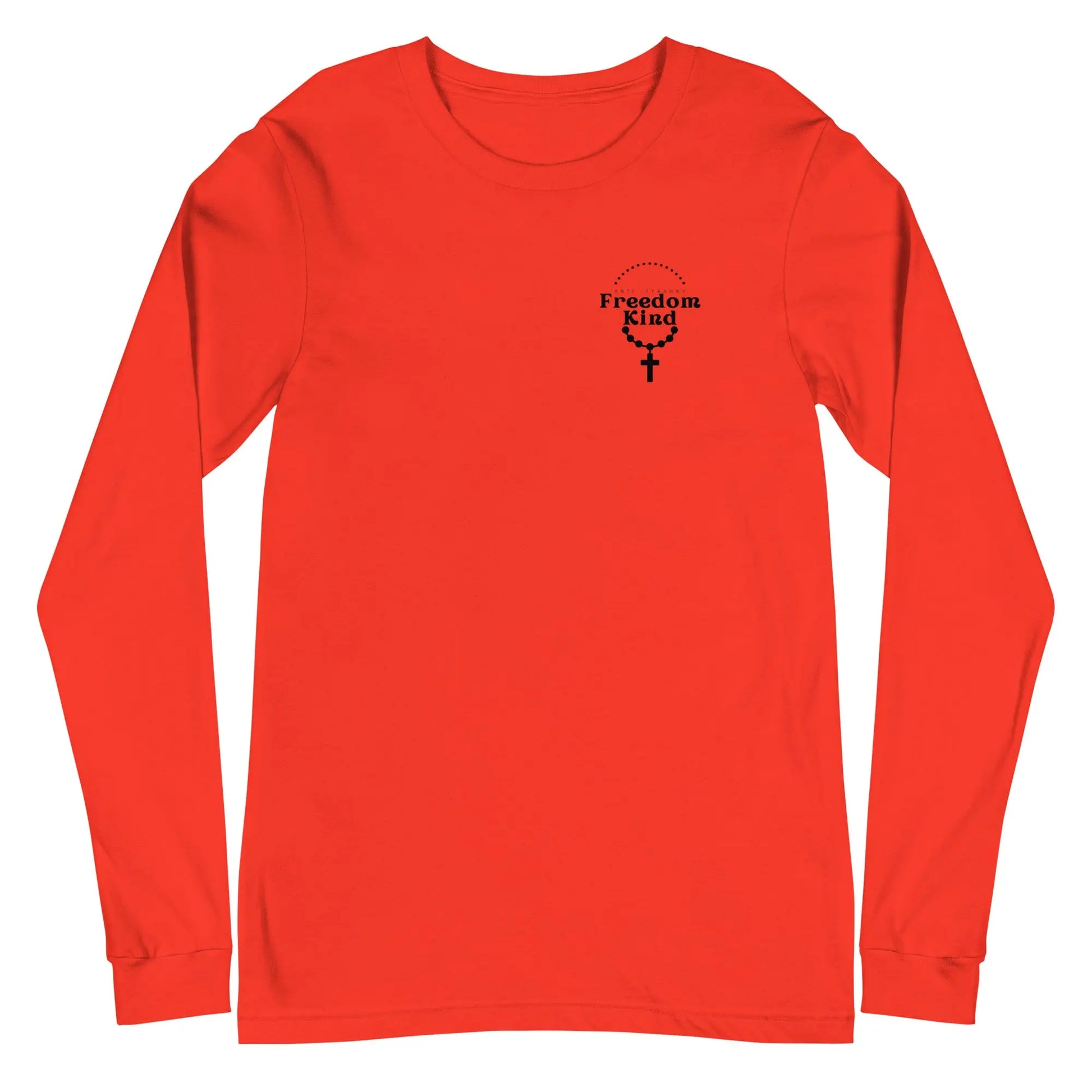 Unisex Long Sleeve Tee with Rosary Design | Freedom Kind Apparel - Image #16