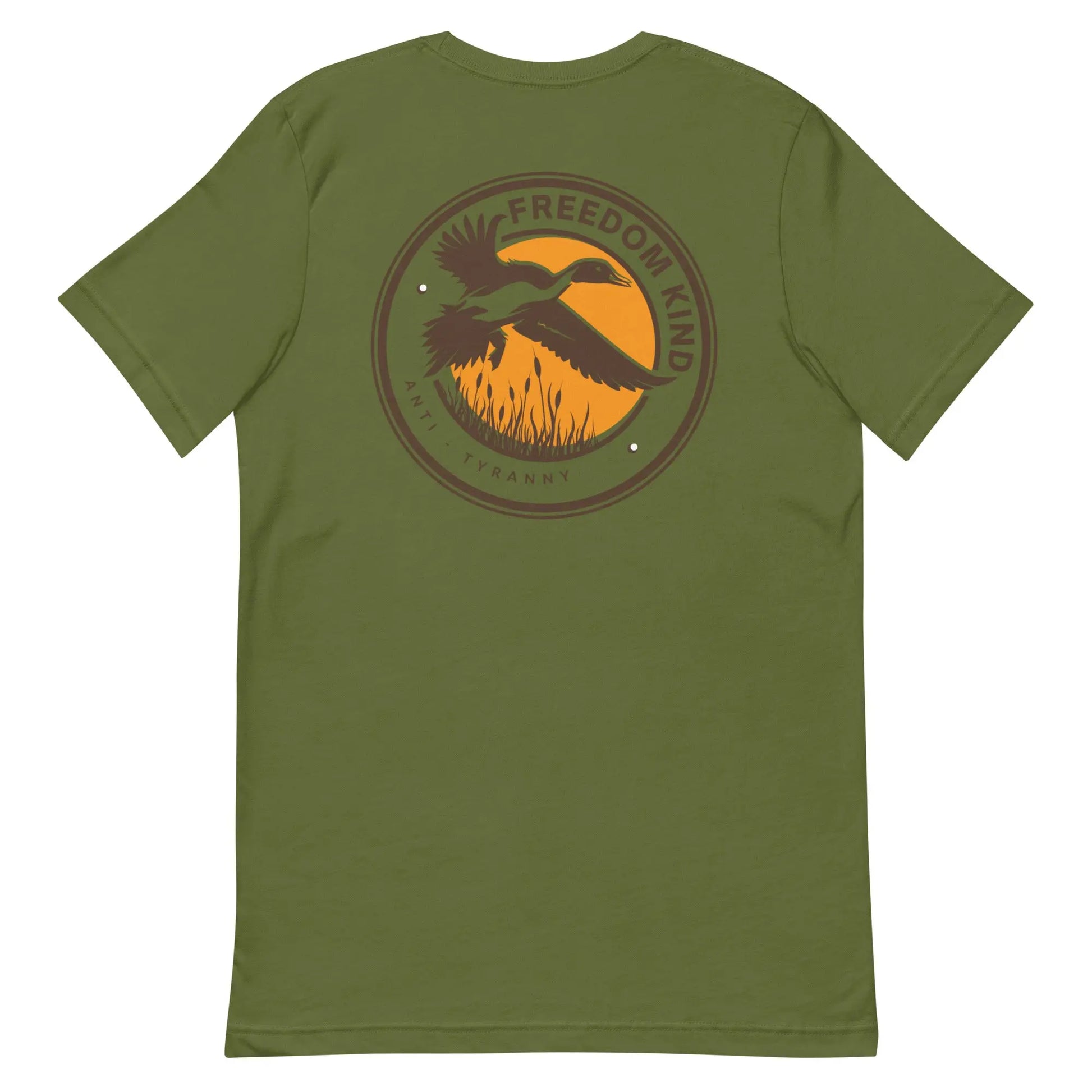 Freedom Kind Anti - Tyranny Mallard Duck T-shirt - Image #3