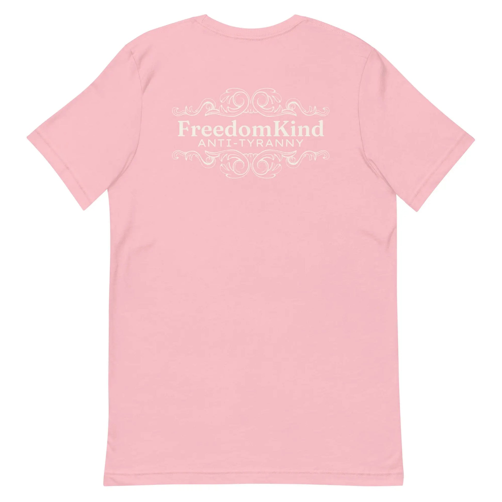 Freedom Kind Anti - Tyranny Scroll Logo T-shirt - Image #26