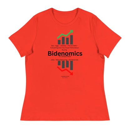 Women's Relaxed T-Shirt: Bidenomics 'It's Simple Math' | Freedom Kind Apparel - Image #3