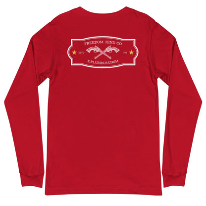 E Pluribus Unum Long Sleeve Tee | Freedom Kind Apparel - Image #5