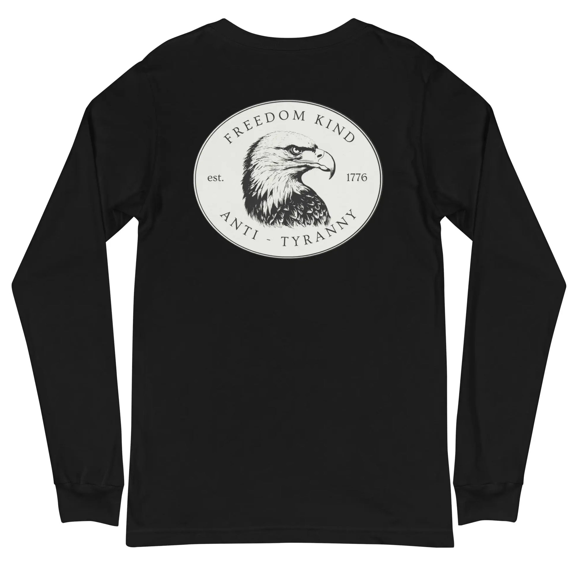 Freedom Kind Bald Eagle Logo Long Sleeve Tee - Image #3