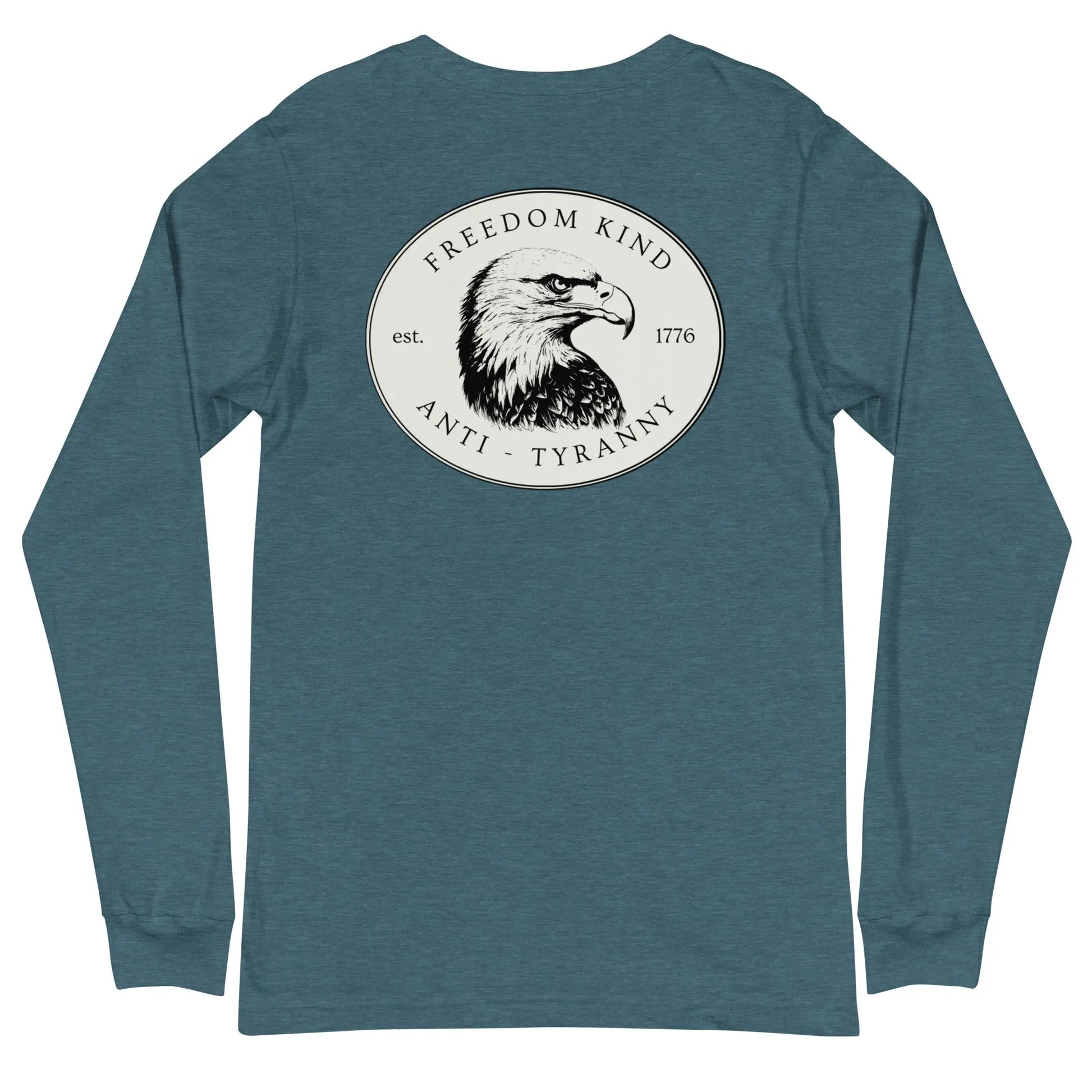 Freedom Kind Bald Eagle Logo Long Sleeve Tee - Image #18
