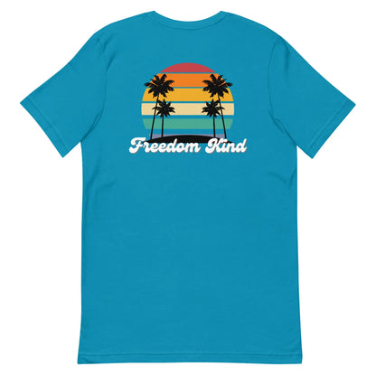 Freedom Kind Beach Sunset T-shirt - Image #9