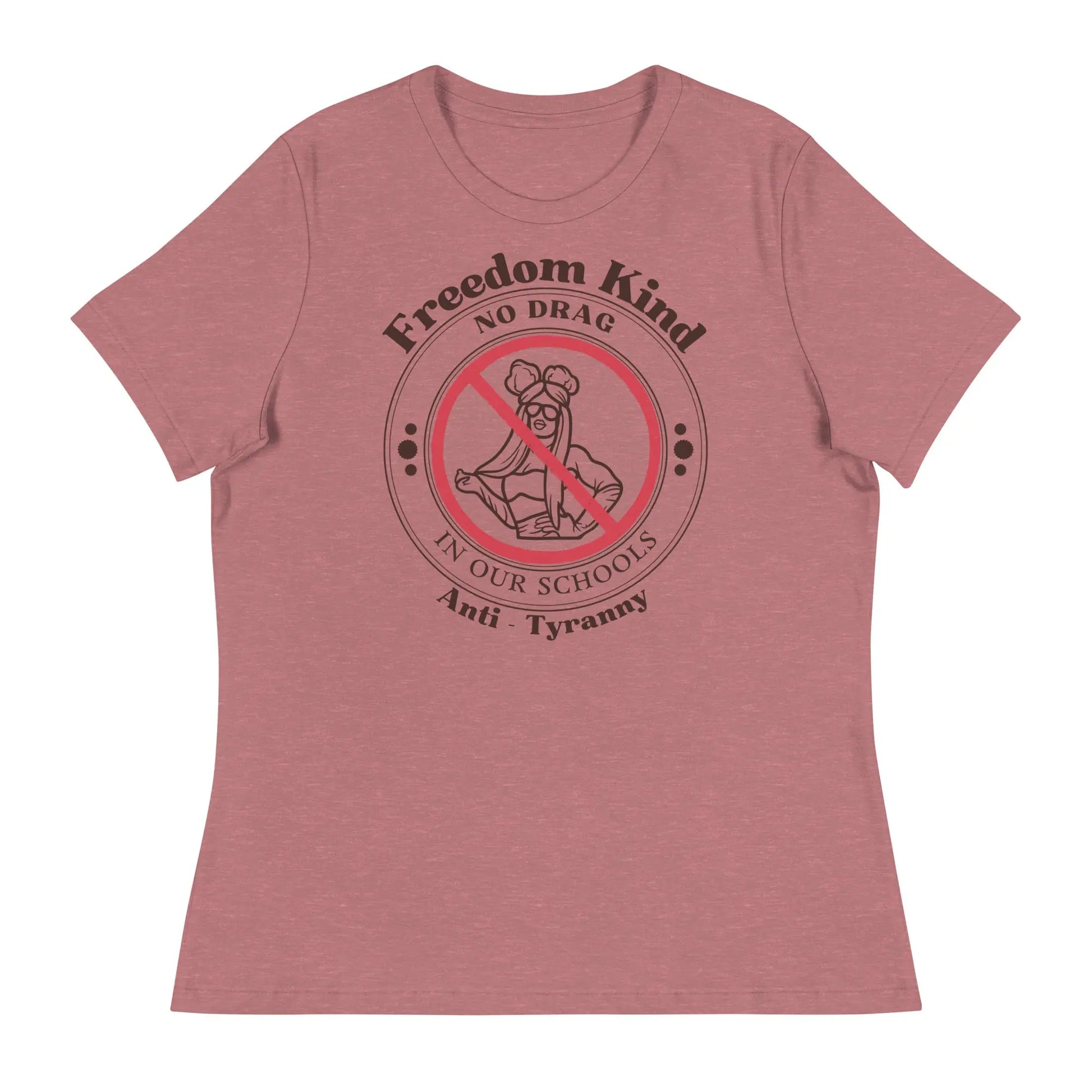 Women's Relaxed T-Shirt - 'No Drag In Our Schools' | Freedom Kind - Image #2