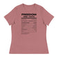 FK Food Label Women's Relaxed T-Shirt | Freedom Kind Apparel - Image #8