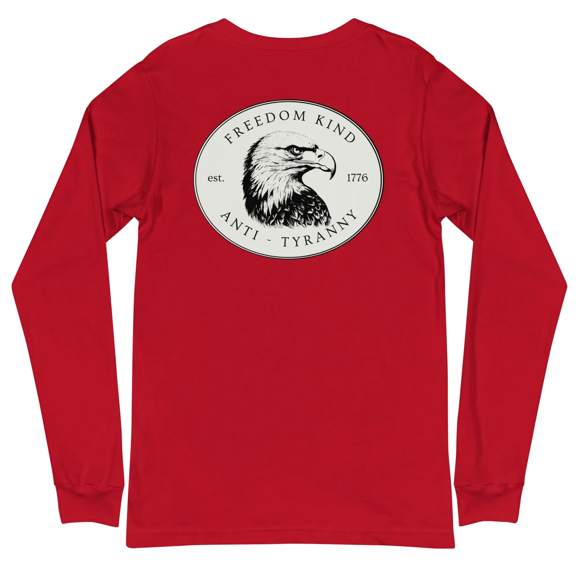 Freedom Kind Bald Eagle Logo Long Sleeve Tee - Image #9
