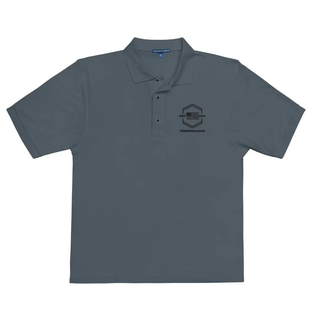 Men's Premium Polo: 1776 American Flag Design | Freedom Kind - Image #3