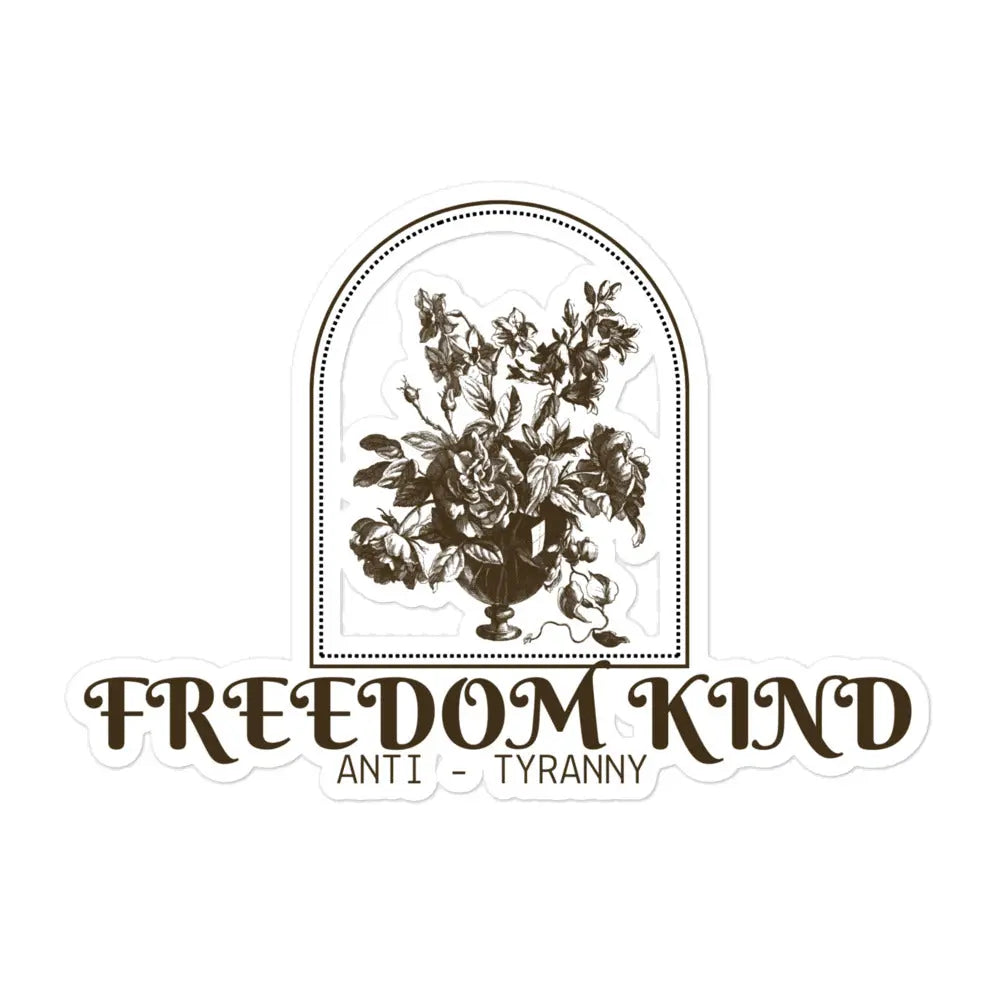 Women's Bubble-free Stickers: Anti-Tyranny Bouquet | Freedom Kind - Image #1