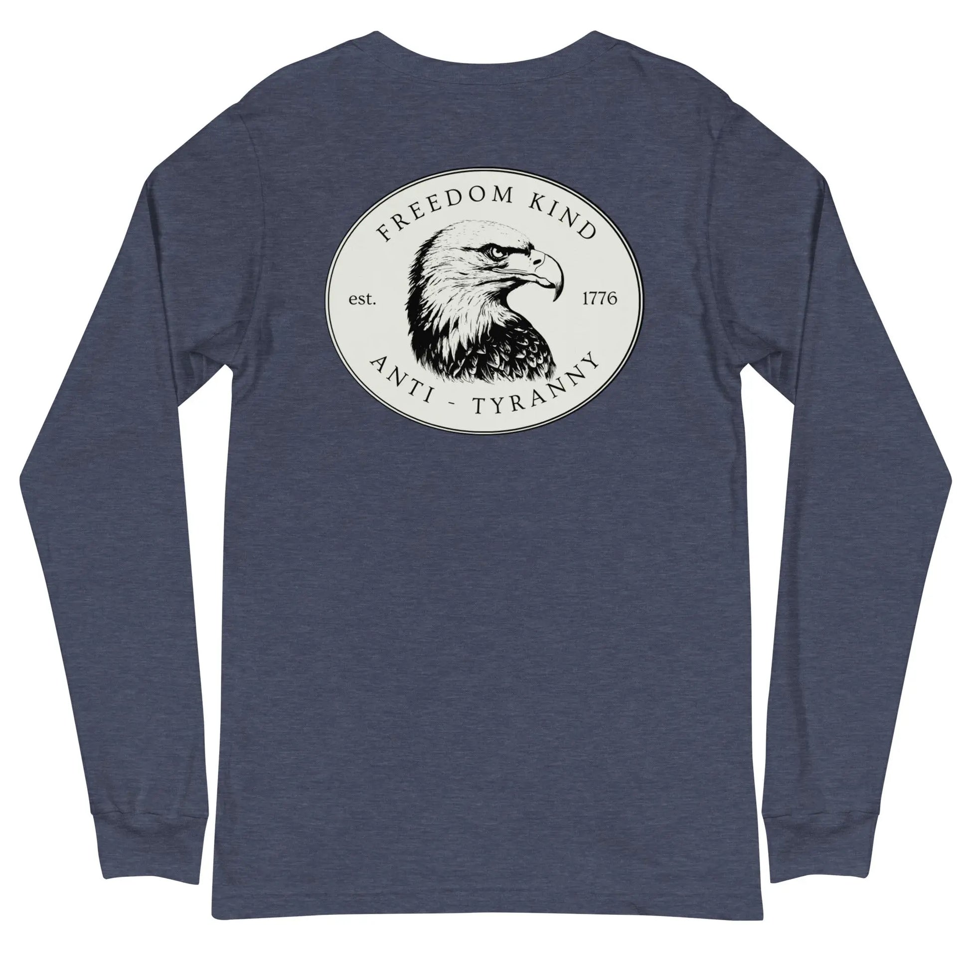 Freedom Kind Bald Eagle Logo Long Sleeve Tee - Image #16