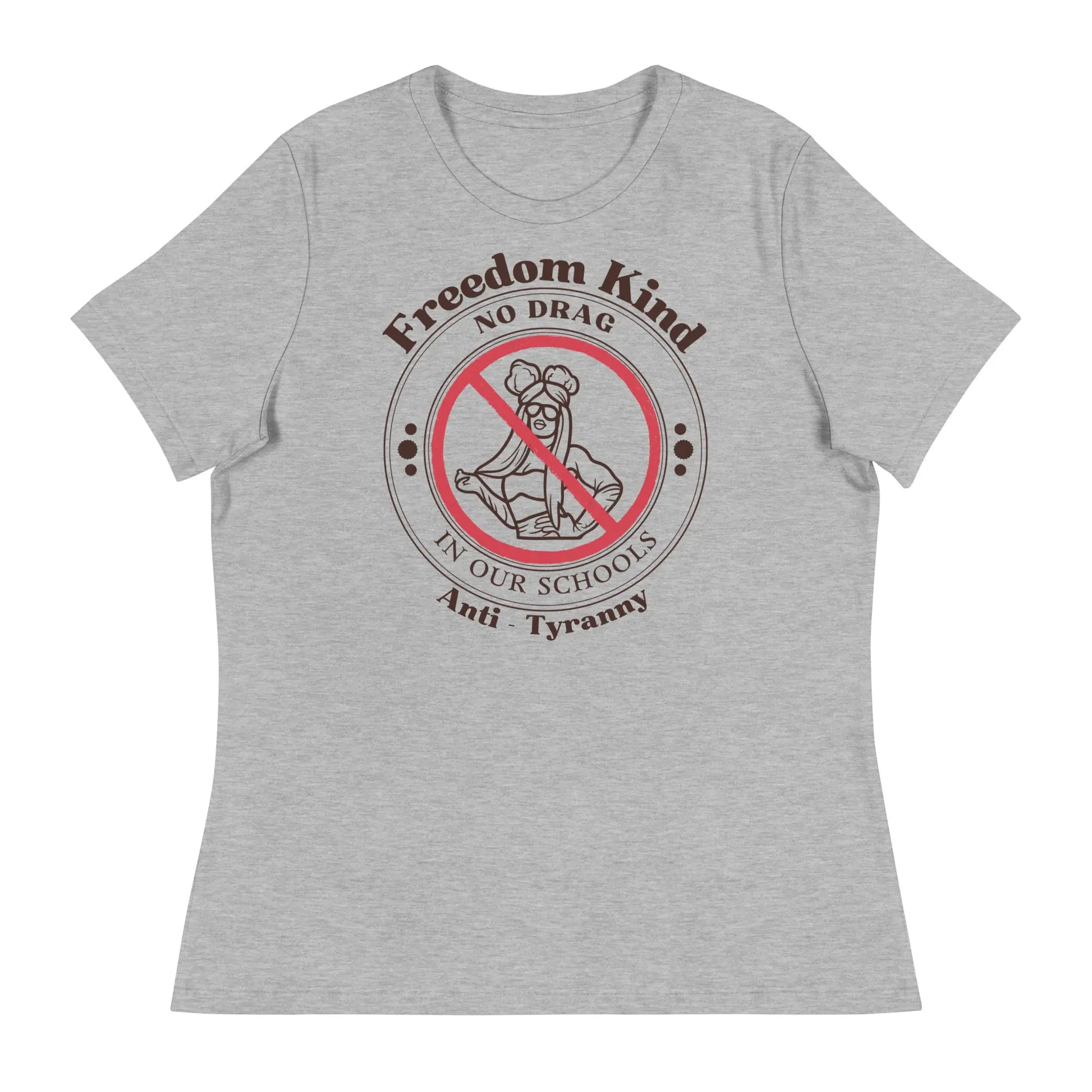 Women's Relaxed T-Shirt - 'No Drag In Our Schools' | Freedom Kind - Image #6
