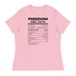 FK Food Label Women's Relaxed T-Shirt | Freedom Kind Apparel - Image #19