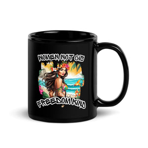 Women Not Cis Black | Freedom Kind Glossy Mug - Image #2